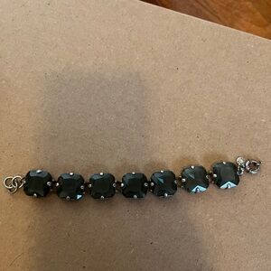 Vintage J. Crew Gray Topaz Statement Bracelet